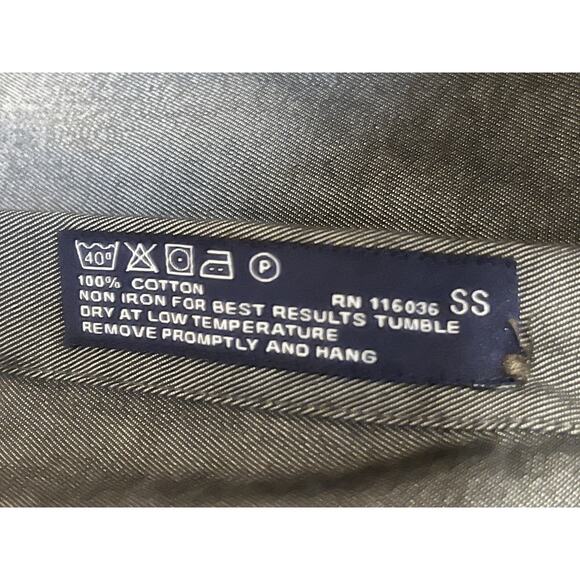 Charles Trywhitt Weekend Dress Button Down Shirt Charcoal Slim Fit Size Large - Picture 6 of 7